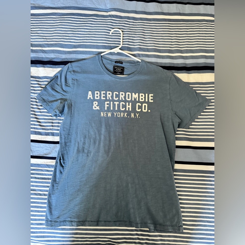 Abercrombie & Fitch Slate Blue Crewneck